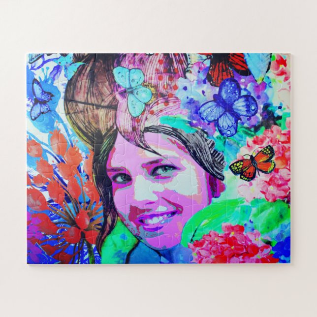 Butterfly-Girlart Puzzle (Horizontal)