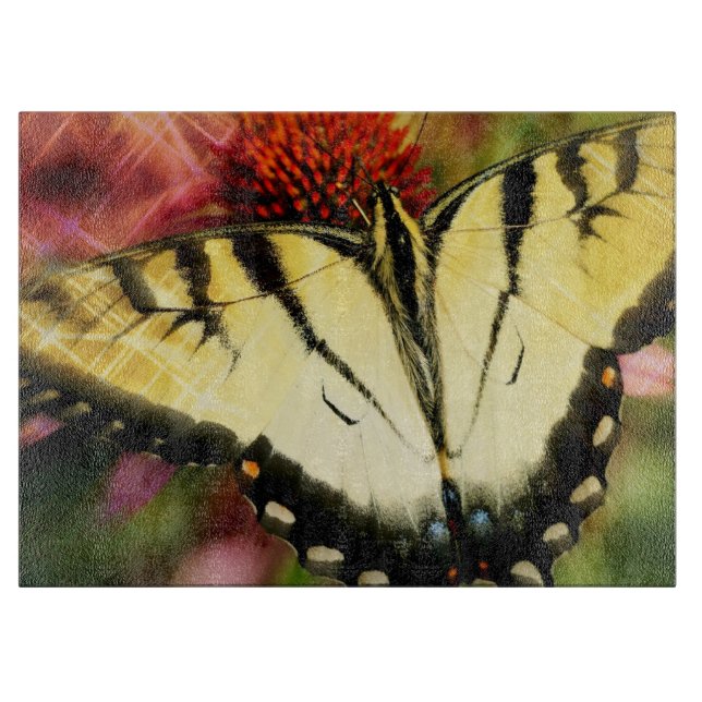 Butterfly Glass Cutting Board Schneidebrett (Vorderseite)