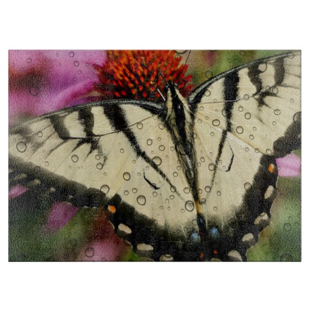 Butterfly Glass Cutting Board Schneidebrett (Vorderseite)