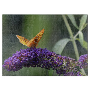 Butterfly Glass Cutting Board Schneidebrett