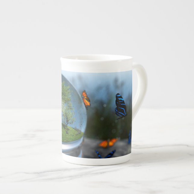 Butterfly Globe Specialty Tasse (Vorderseite Rechts)
