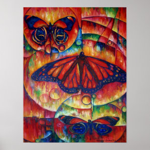 Butterfly Glory - Canvas Print Poster