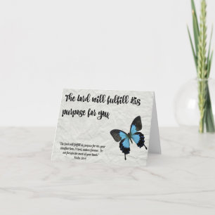 Butterfly Graduation Card-The Lord's Purpose Karte