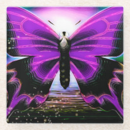 Butterfly Graffitis Glasuntersetzer