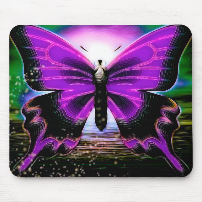Butterfly Graffitis Mousepad (Vorne)