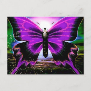 Butterfly Graffitis Postkarte