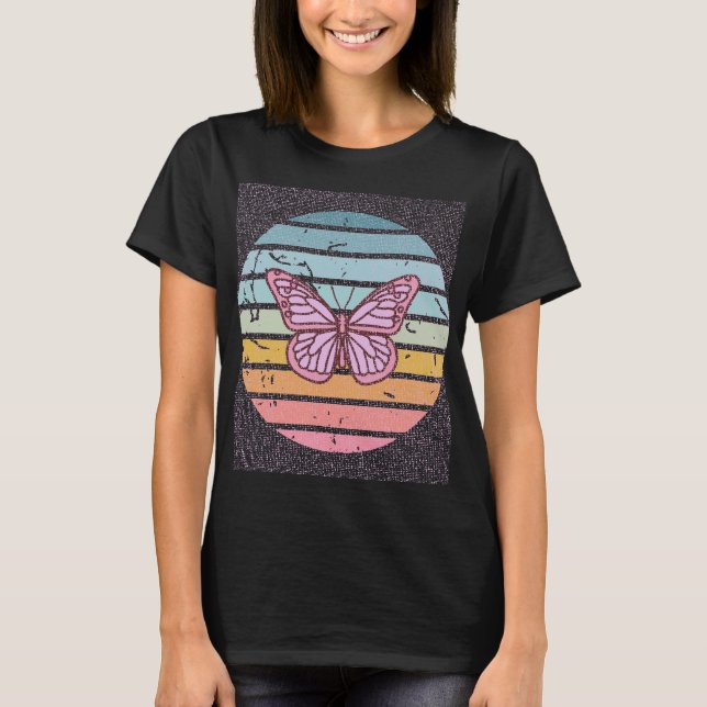 "Butterfly" Grafischer T - Shirt | Stilvoll (Vorderseite)