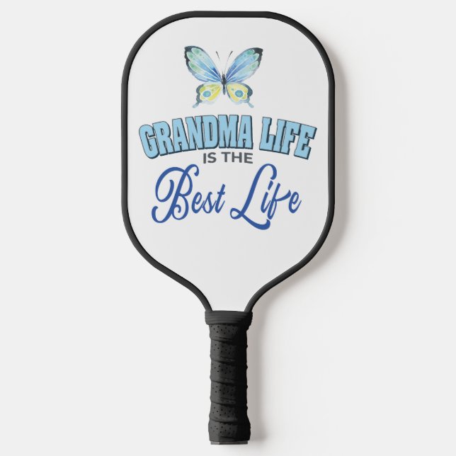 Butterfly Grandma  Pickleball Schläger (Vorderseite)