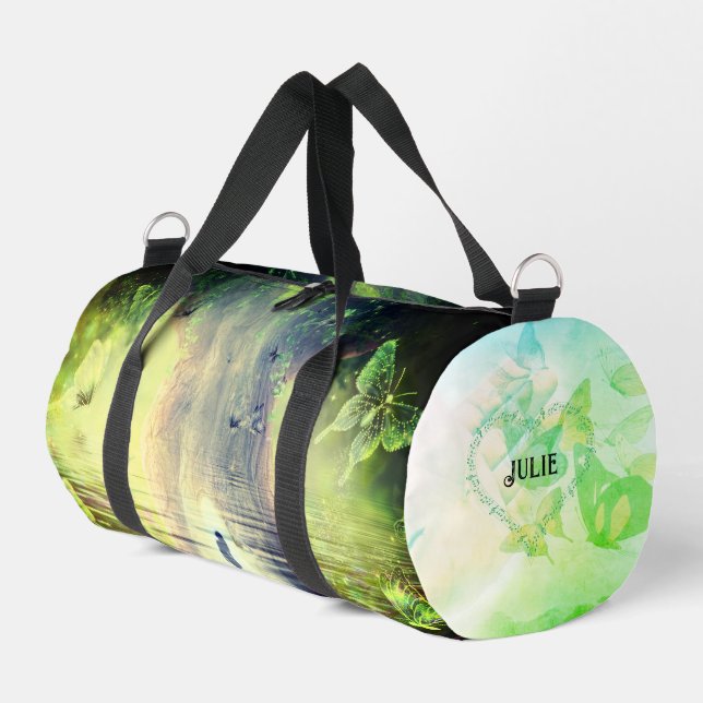 Butterfly Green Heaven Duffle Bag (Linke Seite)