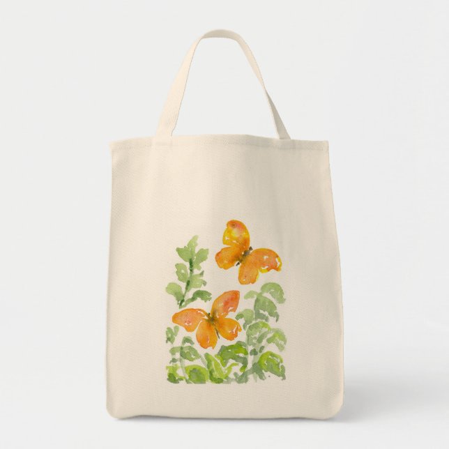 Butterfly Grocery Tote Bag Tragetasche (Vorne)