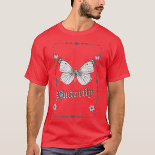Butterfly Grunge Fairycore Ästhetik Goth Fairy Gr T-Shirt