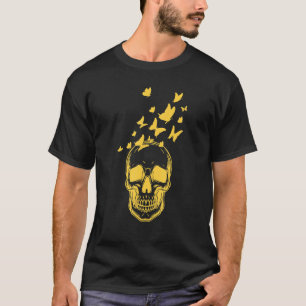 Butterfly Grunge Fairycore Ästhetik Skeleton Skul T-Shirt