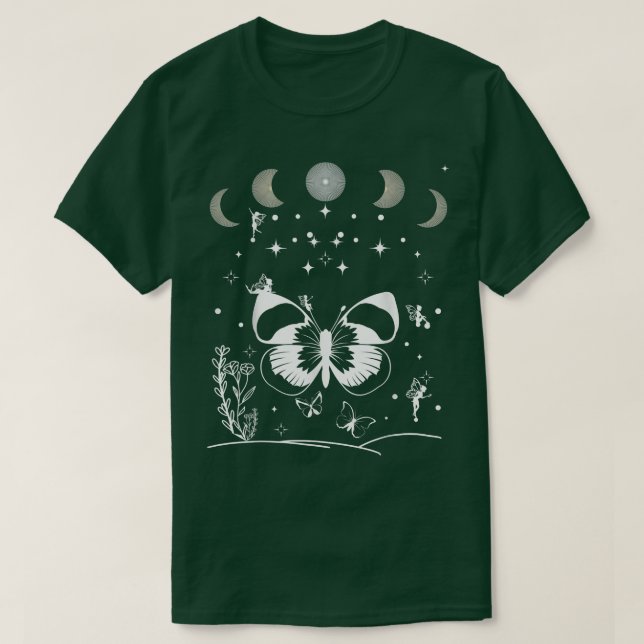 Butterfly Grunge Fairycore Ästhetische Kernkompone T-Shirt (Design vorne)