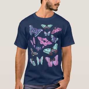 Butterfly Grunge Fairycore Insektenästhesie Moth C T-Shirt