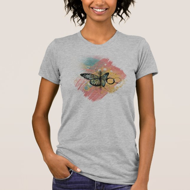 Butterfly Grunge T-Shirt (Vorderseite)