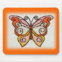 Butterfly-Handstickerei