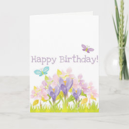 Butterfly Happy Birthday Card Karte