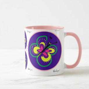 Butterfly Happy Holidays Danke Ihnen Kaffee Tasse