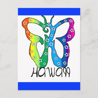 Butterfly Hawaii Sprichwort Postkarte