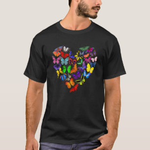 Butterfly Heart Monarch Butterflies Sammlermesse T-Shirt