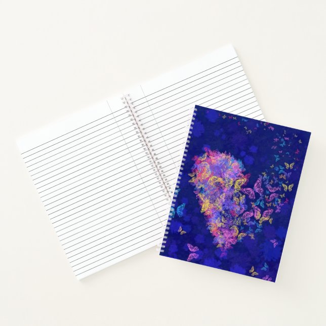 Butterfly-Heart-Notebook-Malerei Liebe Notizbuch (Innenseite)
