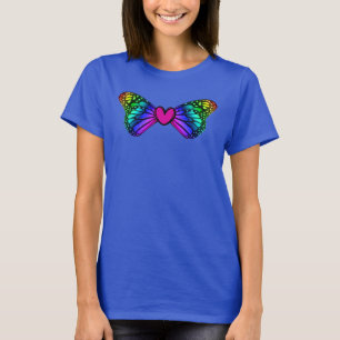 Butterfly Heart Shirt, Y2K Design, T-Shirt