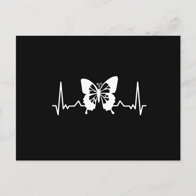 Butterfly Heartbeat Postkarte (Vorderseite)