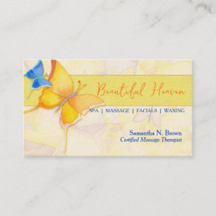 Butterfly Heaven Massage Wellness-Center Visitenkarte