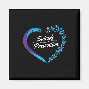 Butterfly Herz Suizid Bewusstsein psychische Gesun Magnet