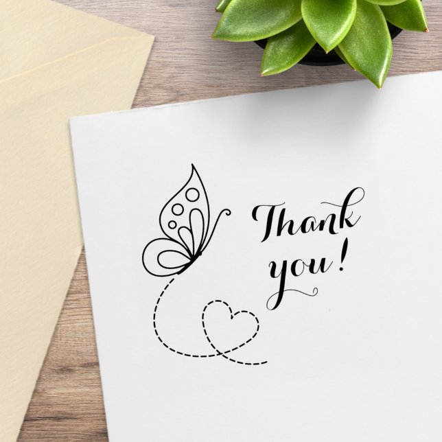 Butterfly Herzlichen Dank Gummistempel (Von Creator hochgeladen)