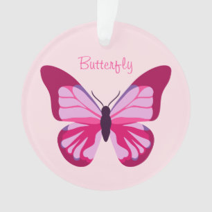 Butterfly Hübsch Pink Lila Ornament