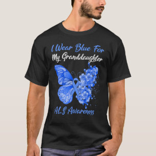 Butterfly Ich trage Blau für meine Enkelin als Awa T-Shirt