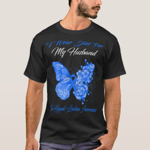 Butterfly Ich trage Blau für meinen Mann von Hippe T-Shirt