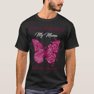 Butterfly Ich trage Burgund für meine Mama-Kopfsch T-Shirt