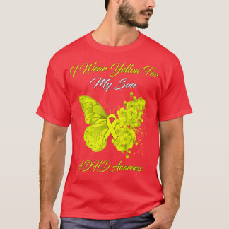 Butterfly Ich trage Gelb für meinen Sohn ADHS Bewu T-Shirt