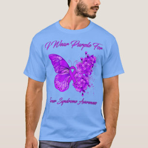 Butterfly Ich trage Lila für Turner Syndrom Awaren T-Shirt