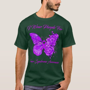 Butterfly Ich trage Lila für Turner Syndrom Awaren T-Shirt