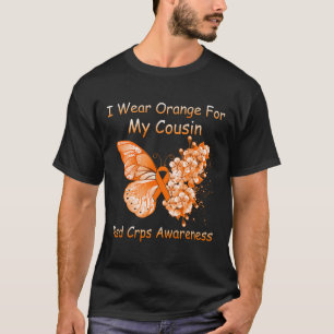 Butterfly Ich trage Orange für meinen Cousin Rsd C T-Shirt