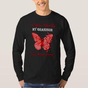 Butterfly Ich trage Rot für meinen Enkel Brain Ane T-Shirt