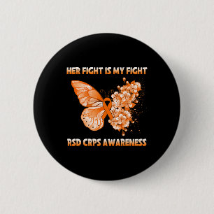 Butterfly ihr Kampf ist mein Kampf Rsd Crps Bewuss Button