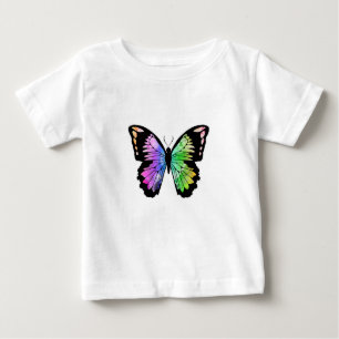 Butterfly in Rainbow Colours Baby T-shirt
