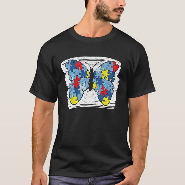 Butterfly Insect Entomology Entomologist Autism Aw T-Shirt (Vorderseite)