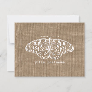 Butterfly-Inspirierte Butterfly-Notecards Mitteilungskarte