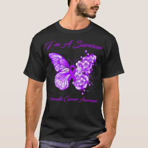 Butterfly Iu2019m Ein Überlebender Bauchspeicheldr T-Shirt