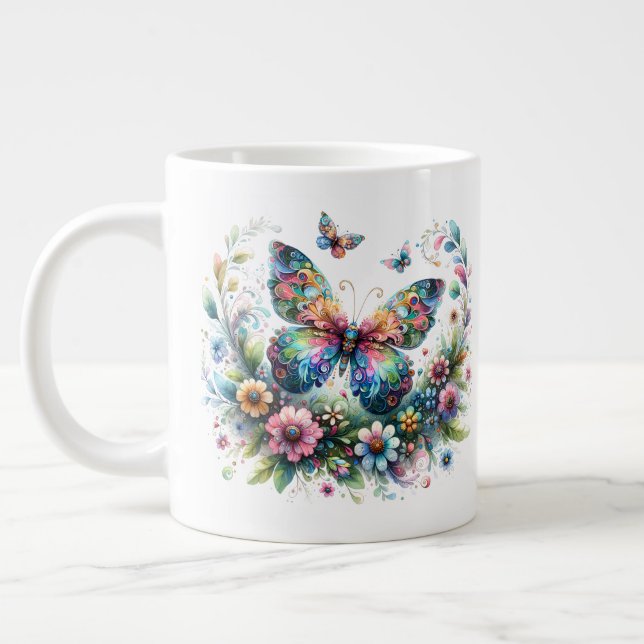 Butterfly-Jumbo-Tasse Jumbo-Tasse (Links)