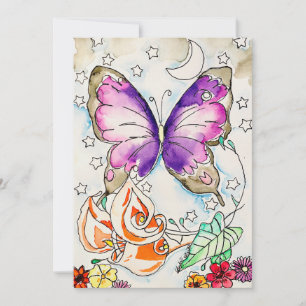 Butterfly-Karte Feiertagskarte
