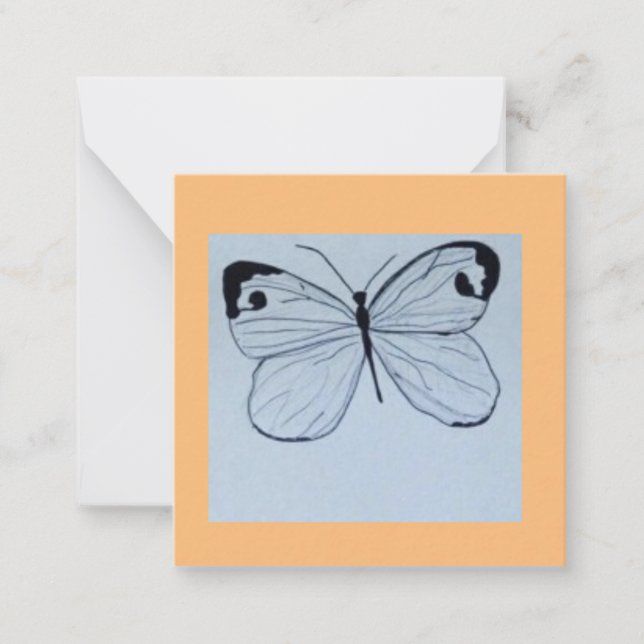 Butterfly-Karte Mitteilungskarte (Vorderseite)