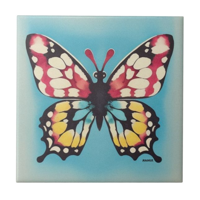 Butterfly Keramik Tile Fliese (Vorderseite)