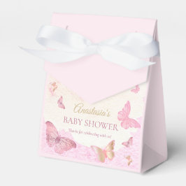 Butterfly Kisses and Baby Wish Girl Baby Shower Geschenkschachtel