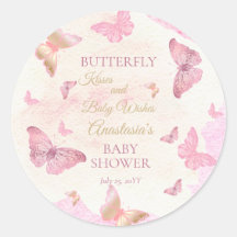 Butterfly Kisses and Baby Wish Girl Baby Shower